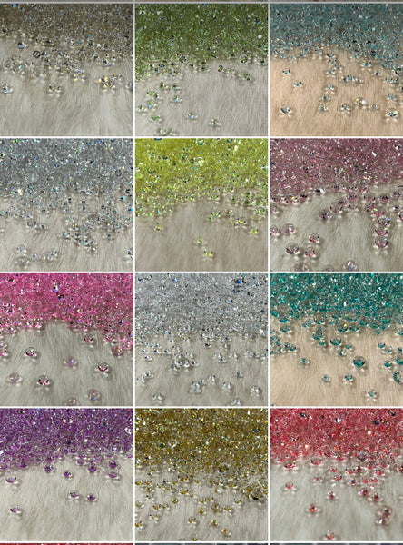 Starry Transparent Rhinestones 3mm